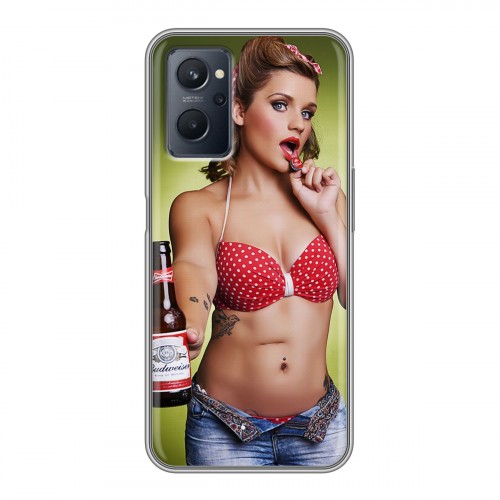 Дизайнерский силиконовый чехол для Realme 9i Budweiser