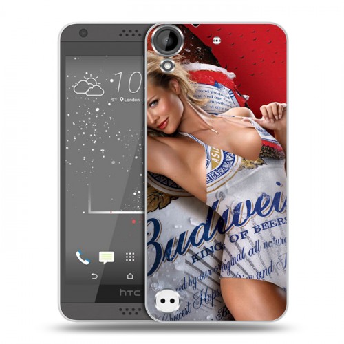 Дизайнерский пластиковый чехол для HTC Desire 530 Budweiser