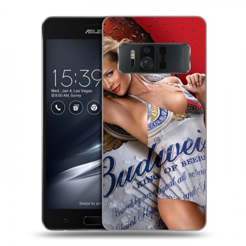 Дизайнерский силиконовый чехол для ASUS ZenFone AR Budweiser