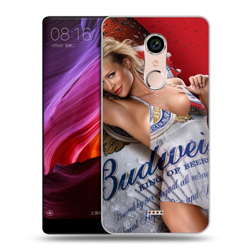 Дизайнерский силиконовый чехол для BQ Strike Selfie Max Budweiser