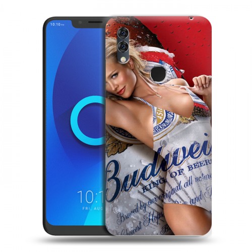 Дизайнерский силиконовый чехол для Alcatel 5V Budweiser