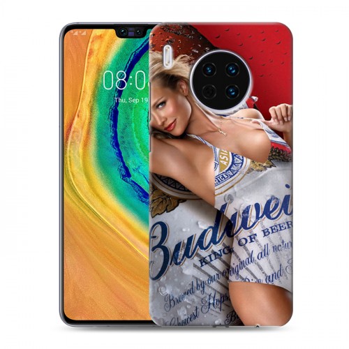 Дизайнерский пластиковый чехол для Huawei Mate 30 Budweiser