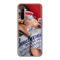 Дизайнерский силиконовый чехол для Realme 6 Budweiser