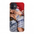 Дизайнерский силиконовый чехол для Iphone 12 Budweiser