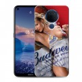 Дизайнерский силиконовый чехол для Nokia 5.4 Budweiser