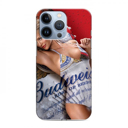 Дизайнерский силиконовый чехол для Iphone 13 Pro Budweiser