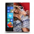 Дизайнерский пластиковый чехол для Microsoft Lumia 435 Budweiser