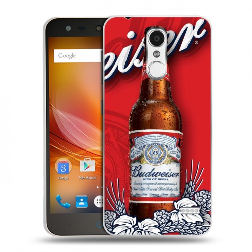 Дизайнерский пластиковый чехол для ZTE Blade X5 Budweiser