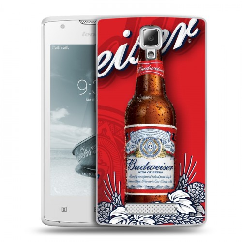 Дизайнерский пластиковый чехол для Lenovo A1000 Budweiser