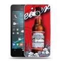 Дизайнерский пластиковый чехол для Microsoft Lumia 550 Budweiser