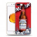 Дизайнерский пластиковый чехол для Iphone 7 Plus / 8 Plus Budweiser