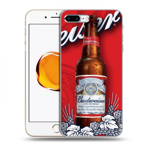 Дизайнерский пластиковый чехол для Iphone 7 Plus / 8 Plus Budweiser