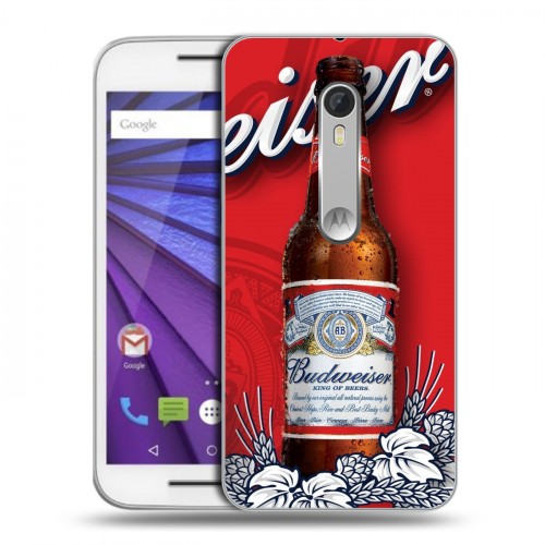 Дизайнерский пластиковый чехол для Lenovo Moto G Budweiser