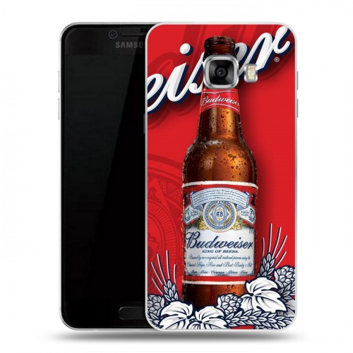 Дизайнерский пластиковый чехол для Samsung Galaxy C5 Budweiser