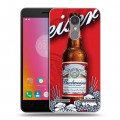 Дизайнерский пластиковый чехол для Lenovo K6 Budweiser