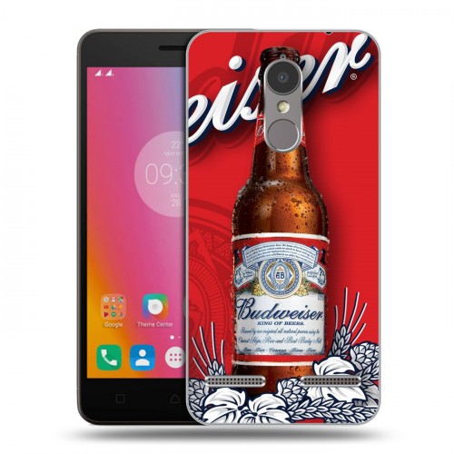 Дизайнерский пластиковый чехол для Lenovo K6 Budweiser