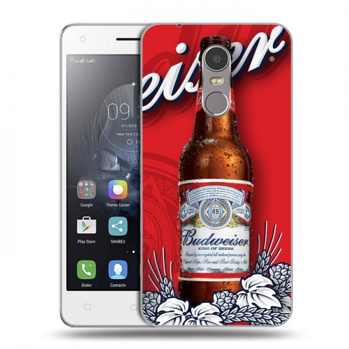 Дизайнерский пластиковый чехол для Lenovo K6 Note Budweiser