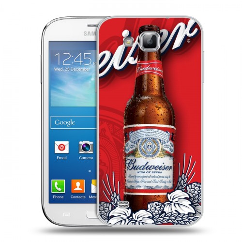 Дизайнерский пластиковый чехол для Samsung Galaxy Premier Budweiser