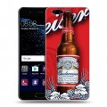 Дизайнерский пластиковый чехол для Huawei P10 Budweiser