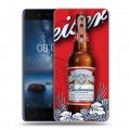 Дизайнерский пластиковый чехол для Nokia 8 Budweiser