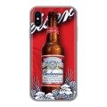 Дизайнерский силиконовый чехол для Iphone x10 Budweiser