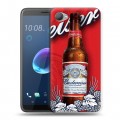 Дизайнерский пластиковый чехол для HTC Desire 12 Budweiser