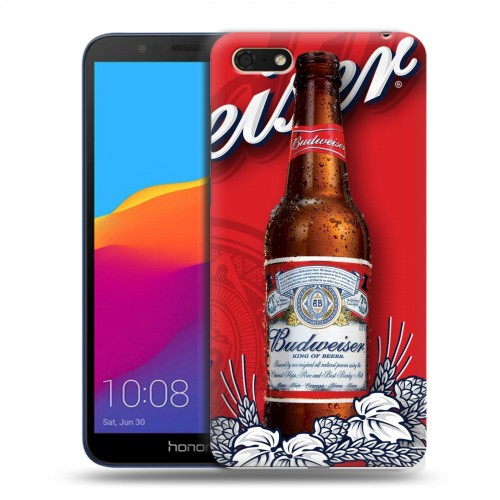 Дизайнерский пластиковый чехол для Huawei Honor 7A Budweiser