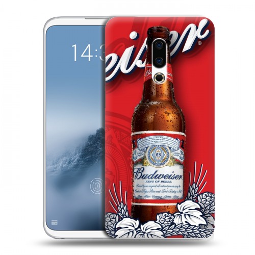 Дизайнерский силиконовый чехол для Meizu 16th Plus Budweiser