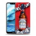 Дизайнерский силиконовый чехол для Nokia 5.1 Plus Budweiser