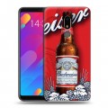 Дизайнерский пластиковый чехол для Meizu M8 Lite Budweiser