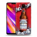 Дизайнерский пластиковый чехол для LG G8 ThinQ Budweiser