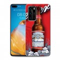 Дизайнерский пластиковый чехол для Huawei P40 Budweiser