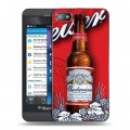 Дизайнерский пластиковый чехол для BlackBerry Z10 Budweiser