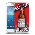 Дизайнерский пластиковый чехол для Samsung Galaxy S4 Mini  Budweiser
