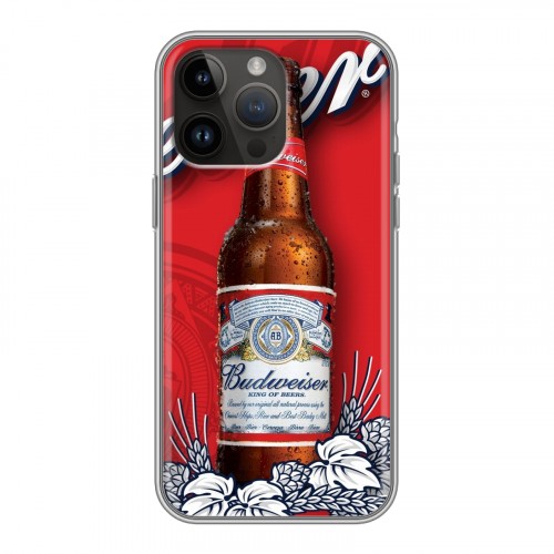 Дизайнерский пластиковый чехол для Iphone 14 Pro Max Budweiser