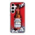 Дизайнерский силиконовый чехол для Samsung Galaxy S24 Budweiser