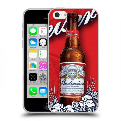 Дизайнерский пластиковый чехол для Iphone 5c Budweiser