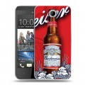 Дизайнерский пластиковый чехол для HTC Desire 300 Budweiser