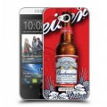 Дизайнерский пластиковый чехол для HTC Desire 616 Budweiser