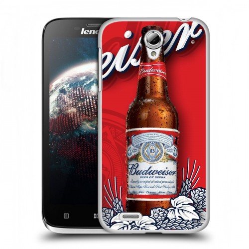 Дизайнерский пластиковый чехол для Lenovo A859 Ideaphone Budweiser