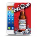 Дизайнерский пластиковый чехол для Lenovo S650 Ideaphone Budweiser