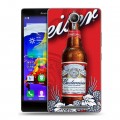 Дизайнерский пластиковый чехол для Lenovo P90 Budweiser