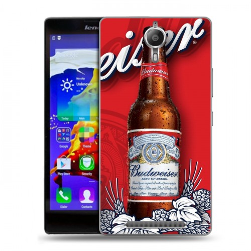 Дизайнерский пластиковый чехол для Lenovo P90 Budweiser