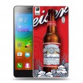 Дизайнерский пластиковый чехол для Lenovo A7000 Budweiser