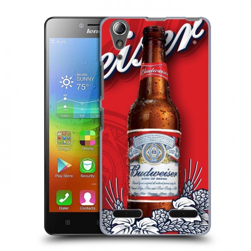 Дизайнерский пластиковый чехол для Lenovo A6000 Budweiser