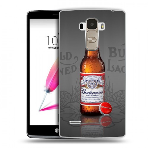 Дизайнерский силиконовый чехол для LG G4 Stylus Budweiser