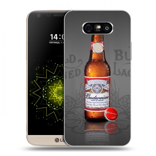 Дизайнерский пластиковый чехол для LG G5 Budweiser