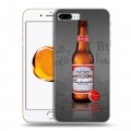 Дизайнерский пластиковый чехол для Iphone 7 Plus / 8 Plus Budweiser