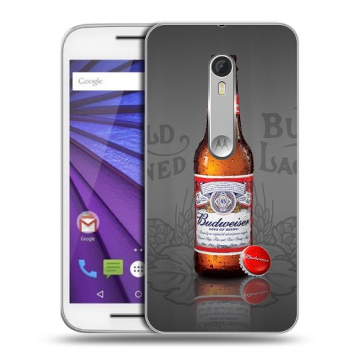 Дизайнерский пластиковый чехол для Lenovo Moto G Budweiser