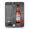 Дизайнерский пластиковый чехол для HTC Desire 530 Budweiser